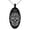 Black, variant on Stainless Steel Day of the Dead Sugar Skull Engraved Small Oval Charm Pendant Necklace