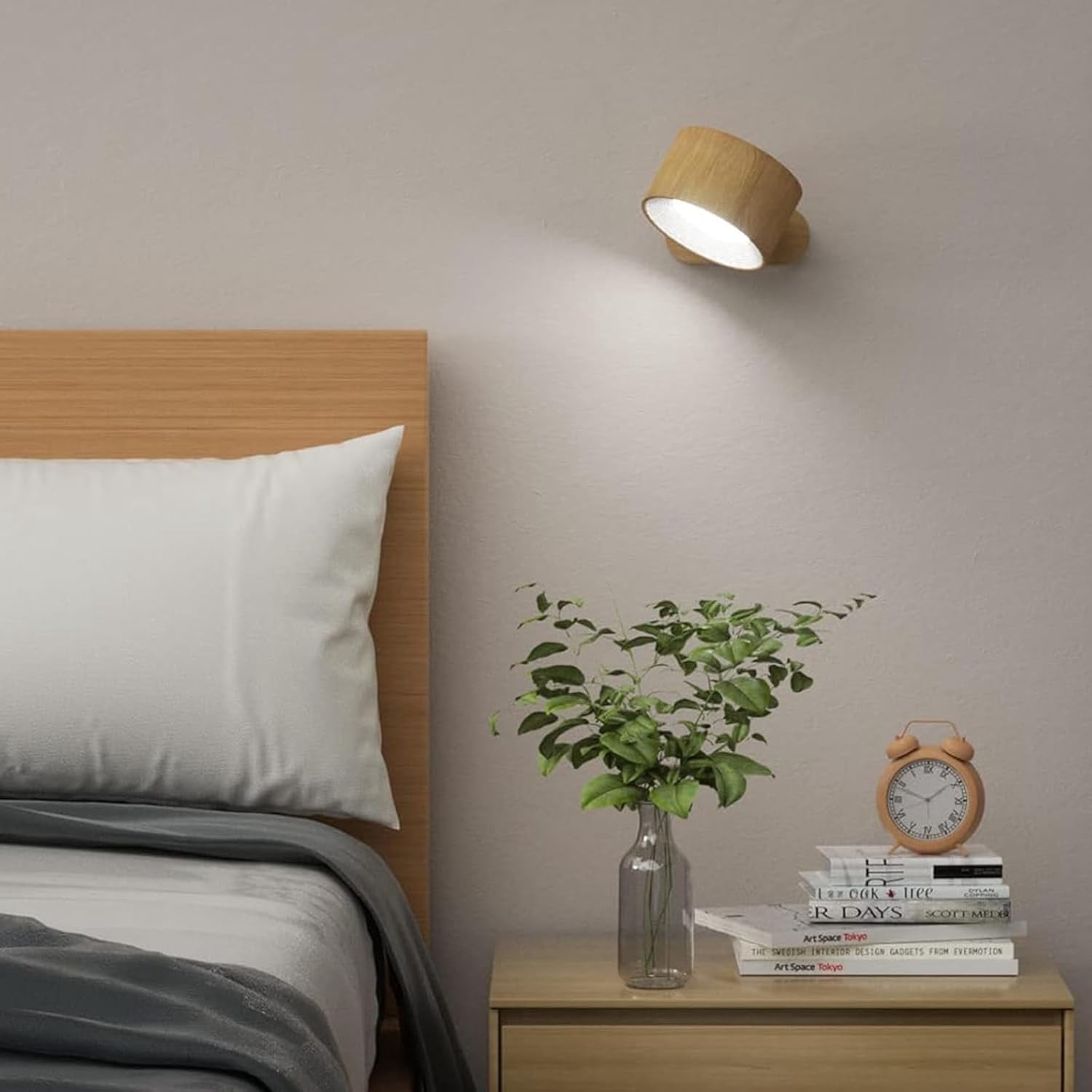 Lights Of Sweden Cordless Wall Light – Rechargeable LED With Remote, 360° Magnetic Rotation, 3 Color Temps & Brightness, 4-Pack White