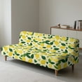 thumbnail image 2 of Xoenoiee Armless Futon Cover Futon Slipcover Couch Cover Futon Sofa Bed Cover Furniture Protector with Elastic Bottom Machine Washable, Lemon Beige, 2 of 8