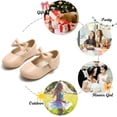 thumbnail image 4 of Toddler Little Girl Dress Shoes - Girl Mary Jane Flats Party School Wedding, 4 of 6