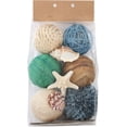 thumbnail image 2 of 6 Pcs 3.5in Summer Spherical Decorative Balls - Blue & Green Rattan Balls with Twine for Vase & Bowl Fillers, 2 of 14