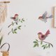 thumbnail image 2 of Adhesivos de pared de PVC con dibujos animados de pájaros coloridos en ramas, 2 of 4