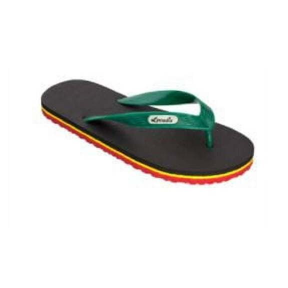 Locals Hawaii Unisex Stripe Slipper, Assorted Colors, 9.5 inch Sole