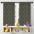 thumbnail image 5 of Blackout Kids Curtains,Dark Christmas Golden Reindeer Pattern Childrens Insulated Curtains Set Of 2,Bedroom Essentials,Toddler Room Decor 42"x54", 5 of 5