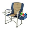 thumbnail image 2 of Kamp-Rite Portable Director's Chair w/Cooler, Cup Holder, & Table, Navy/Tan, 2 of 6