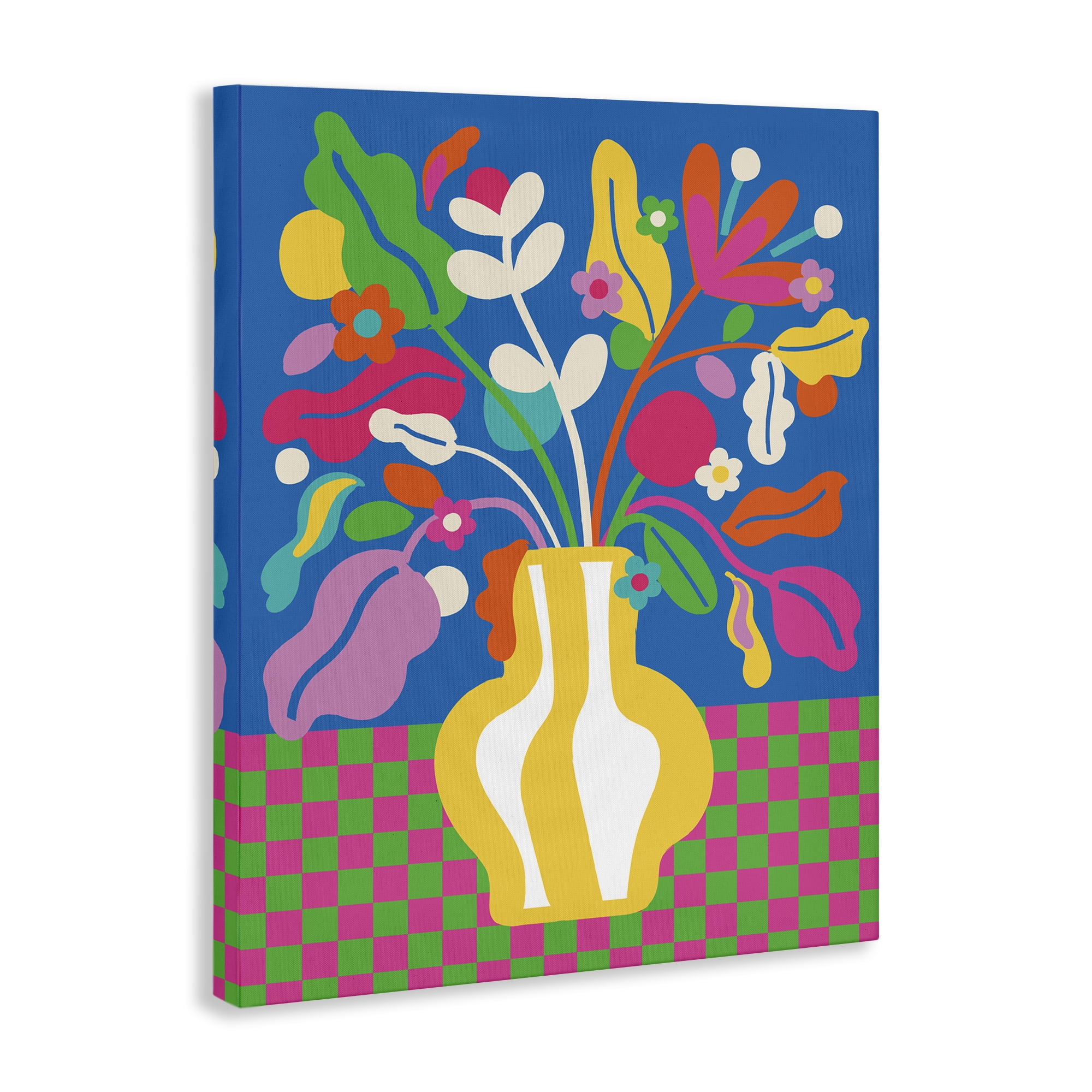 Stupell Industries Vivid Bloom Bouquet Plants & Flowers Painting Wrapped Canvas Art Print Wall Art, 30 x 40