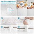 thumbnail image 3 of No Hook Shower Curtain with Built-in Rings - Fall Mushroom Pattern Washable Waterproof Fabric Bathroom Curtains for Hotel,Rentals, Stall 54 X 78 Inch , Autumn Foliage Floral, 3 of 9