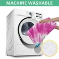 thumbnail image 6 of Pink Blue Tie Dye Spiral Square Tablecloth,Waterproof Square Table Cover,Wipeable Spillproof Washable Table Cover for Home Kitchen Party Decor 42"X42"(107x107cm), 6 of 6