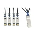 thumbnail image 2 of TRIPP LITE N281-03M-BK 40GbE QSFP+ to 10GbE SFP+ Passive Copper Breakout Cable 3M 10', 2 of 5