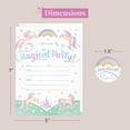thumbnail image 3 of Riley & Company Unicorn Party Invitation Cards - 50 Pcs, 3 of 4