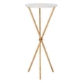 thumbnail image 3 of Safavieh Wayne Table d'Appoint en Marbre Blanc et Or, 3 of 5