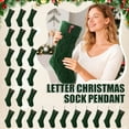thumbnail image 3 of Christmas Stockings with Initials,Embroidered Monogram Knitted Christmas Stocking,18'' Xmas Stockings Gifts Set for Family Christmas Decoration, 3 of 6