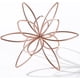 thumbnail image 1 of Decoración de esfera de metal de 8 pulgadas, escultura de mesa floral de metal, esferas decorativas de mesa abstractas para decoración del hogar (oro rosa), 1 of 8