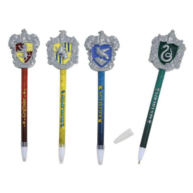 Harry Potter Hogwarts House Crest Molded Topper Pen Set 