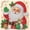 Christmas Santa Pearl Art, variant on Christmas Gnome Pearl Art Kits for Adults,5D Partial Jewel Painting Wall Decor,12x12 inch