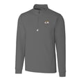 thumbnail image 2 of Men's Cutter & Buck Gray Los Angeles Rams Big & Tall Traverse Stretch Quarter-Zip Top, 2 of 3