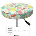 thumbnail image 4 of Honeii Bright Peach Bar Stool Covers – Perfect Fit for 12" to 14" Round Stools, Crease-Resistant, Stretchy, Washable & Dustproof Seat Slipcovers-13 inch, 4 of 7