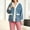A1_Blue, variant on Women's Fleece Fuzzy Pajama Jackets Oversized Long Sleeve Button Up Fluffy Fuzzy Bed Jackets Soft Coral Fleece Longewear House Coat with Pockets Warm Plush Sleepwear Fuzzy Coats Yellow3Xl