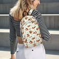 thumbnail image 5 of Disketp Squirrel Playing print Canvas Backpack Lightweight Travel Daypack Student Rucksack Laptop Backpack-Medium, 5 of 5
