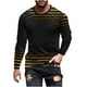 thumbnail image 1 of Blusas y camisas de manga larga con cuello redondo para hombre, blusa informal de manga larga con cuello redondo y estampado de rayas, blusa de poliéster para hombre, 1 of 4