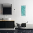 thumbnail image 2 of Stupell Industries Bathroom "The Rules" Turquoise , 13 x 30,Design by Anna Quach, 2 of 5