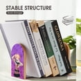 thumbnail image 6 of My Hero Academia Himiko Toga Bookends Wood Book Divider Decor Shelves Non-Skid Book Stand 2 Pieces For Classroom Dormitory Bookshelf Office Home, 6 of 7