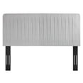 thumbnail image 5 of Modway Milenna Channel Tufted Performance Velvet King/California King Headboard in Light Gray, 5 of 10