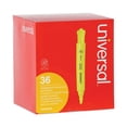 thumbnail image 2 of Desk Highlighter Value Pack, Fluorescent Yellow Ink, Chisel Tip, Yellow Barrel, 36/pack | Bundle of 2 Packs, 2 of 5