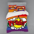 thumbnail image 2 of Ambesonne Rainbow Bedding Set 3 Pcs, Pop Art Comics Pride, Twin, Multicolor, 2 of 3