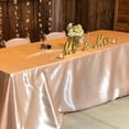 thumbnail image 4 of Your Chair Covers - 90 x 132 Inch Rectangular Satin Tablecloth Blush, 4 of 6