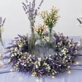 thumbnail image 6 of Decorative Spring Wreath Front Door Hanging Wreath Floral Window Wall Decor Seasonal Holiday Farmhouse Decorations for Entry Door Porch Fireplace Wedding Party Home Indoor Outdoor Display Accent, 6 of 6