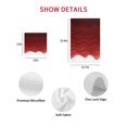 thumbnail image 7 of Red Ombre Stripes Kitchen Dish Towels for Drying Dishes Set of 2, Modern Abstract Sea Waves Aesthetic Waffle Weave Microfiber Hand Tea Bathroom Towels Quick Dry & Absorbent Towel 15.7x23.6, 7 of 7