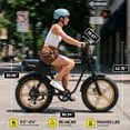 thumbnail image 3 of HOVSCO Gtrs Electric Bike for Adults, 20'' Fat Tire, 750W Motor 48V 15AH Tested to UL2849 Standard by SGS, Hydraulic Disc Brakes, 3 of 10