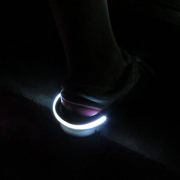 STRANDCHIC 2Pcs Night Running Gear Black LED Shoe Clip Lights with Two Lighting Modes