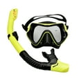 thumbnail image 1 of Máscaras de buceo subacuáticas, juego de tubos de respiración duraderos, gafas antivaho de silicona para adultos, gafas, equipo de piscina, 1 of 7
