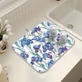 thumbnail image 7 of Ryvnso Irises Flowers Dish Drying Mat for Kitchen Countertop 18x24 Large Dish Pad Drainer Rack Dish Sink Mats, 7 of 7