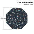 thumbnail image 2 of Pofeuu Sailboat And Seagull Print Coasters for Drinks, 4Pack PU Leather Coasters, Bar Drink Coasters for Tabletop Protection, Furniture from Damage-Octagon, 2 of 6