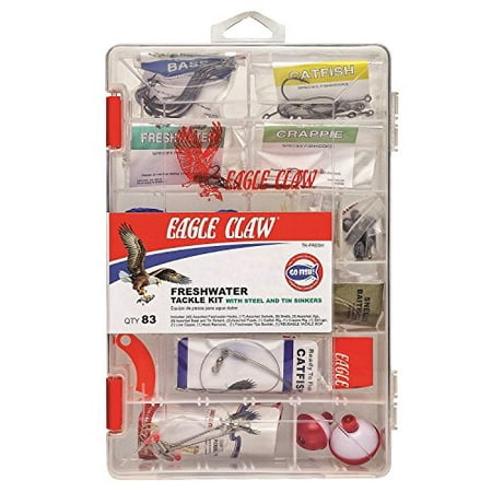 Eagle Claw E.C. Fresh Water Tackle Kit, 83 Piece 