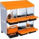 thumbnail image 1 of 6-hole metal chicken nesting boxes para chickens - 2 mounting options para egg laying, roll-away egg feature, grande ventilation holes, easy to clean, 1 of 5
