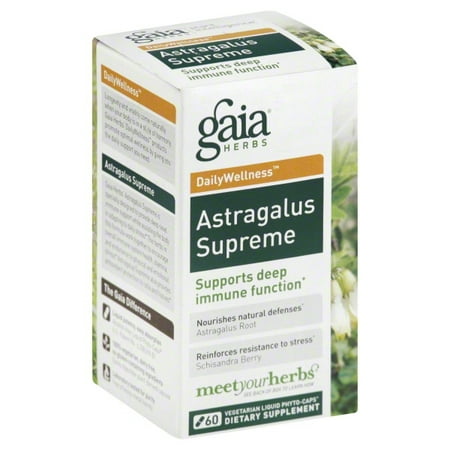 Gaia Herbs Gaia DailyWellness Astragalus Supreme, 60