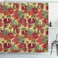 thumbnail image 1 of Ambesonne Vintage Shower Curtain, Exotic Wild Tropic Birds, 69"Wx84"L, Beige Red, 1 of 3
