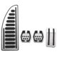 thumbnail image 2 of Hot Car Styling 4pcs Stainless Steel Pedal Cover For Ford Focus 2 Focus 3 4 Mk2 Mk3 Mk4 Kuga Rs St 2005-2016 Auto Accessories, 2 of 4