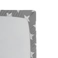 thumbnail image 3 of Ambesonne Modern Fitted Sheet, Art with Big Stars, Queen Size, White Grey, 3 of 3