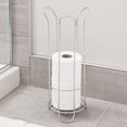 thumbnail image 4 of InterDesign 68646 6.75 x 17 Po. Classico Support de Rouleau de Papier Toilette Autoportant - Argent, 4 of 4