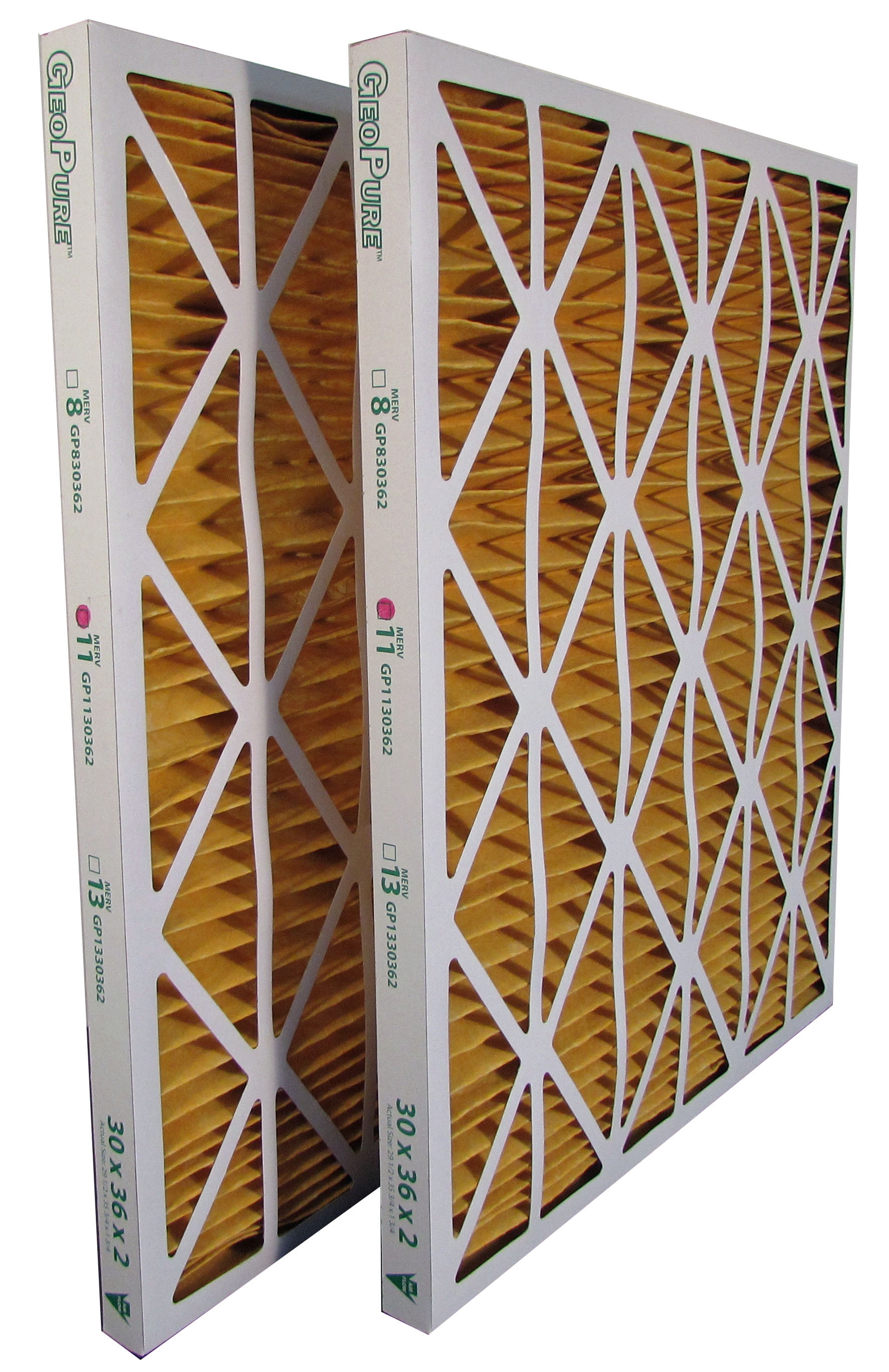 30x36x2 MERV 11 GeoPure Geothermal Air Filter (pack of 2)