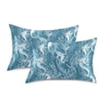 thumbnail image 2 of Mermaid Seaweed Art Standard Size Satin Pillowcase 20''x26'' Double-Sided Print Soft Wrinkle Resistant, 2 of 9