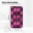 thumbnail image 2 of Leather Wallet 8 X 4.3 In Comfortable Light Waterproof And Durable Zipper Design Easy To Carry Argyle Plaid Magenta_2, 2 of 8