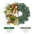 thumbnail image 3 of Yesfashion Gold Christmas Wreaths for Front Door Outside, 24 inch Outdoor Lighted Wreath for Christmas Decor, Christmas Ornament Wreaths for Windows Fireplace Home Decoration, 3 of 7