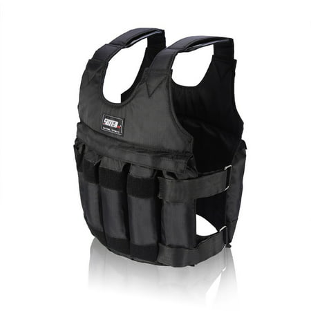 44LB/ 20KG Adjustable Weighted Vest Workout Exercise Boxing Training Fitness (Weights not (Best Weighted Vest Exercises)