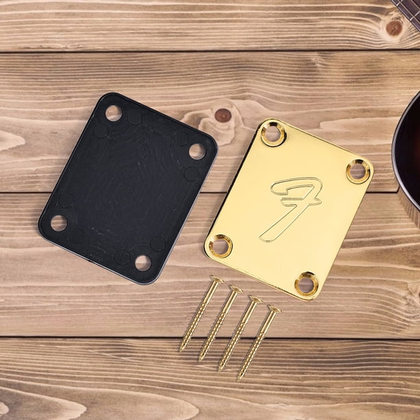 Tornillos de montaje para mástil de guitarra, placa eléctrica con placa dorada, 3 uds. Likrtyny Para estrenar